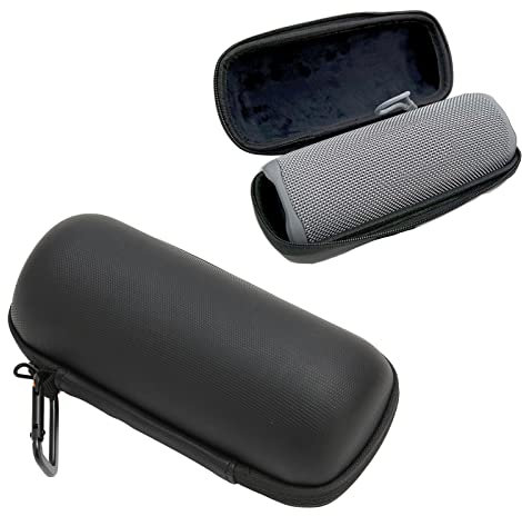 Custodia per il Trasporto Dell'altoparlante per FLIP 6 Flip 5, Nero TPU Nylon Custodia per Altoparlante Portatile Senza Fili Custodia Impermeabile per Altoparlante con Chiusura a Cerniera Custodia Rig