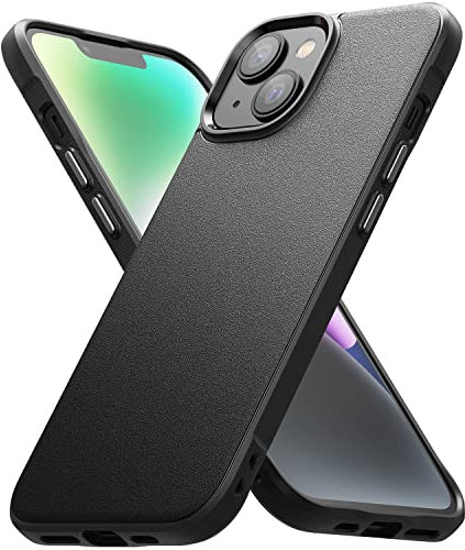 Ringke Onyx Compatible with iPhone 14 Case, Extreme Tough Flexible Silicone Type TPU Shockproof Rugged Bumper Full Protection Cover for 6.1-inch (2022) - Black
