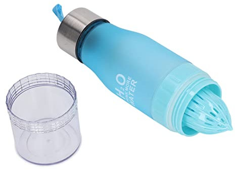 Shanrya Bottiglia con Infusore per Spremiagrumi, 650 Ml Borraccia per Frutta Senza Odore Elegante per i Viaggi (Blu)