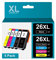 LOFBLAT 26XL 26 Druckerpatronen XL Ersatz für Epson 26 XL Multipack für Epson Expression Premium XP-600 XP-620 XP-510 XP-520 XP-820 XP-810 XP-800 XP-605 XP-615 XP-700 XP-720 XP600 XP620 (5er-Pack)