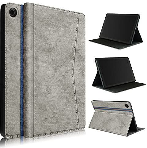 TOPCASE Weiche TPU Hülle für Lenovo Tab M10 Plus 3rd Gen 10.6 2022 TB-125F/TB-128F mit Standfunktion und Sleep/Wake,Grau