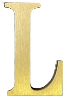 4,5 cm Höhe, selbstklebend, massive Messing-Buchstaben, englische Buchstaben, 4,5 cm, Wandaufkleber, Goldbriefkasten, Zahlen, Hausadresse, Zahlen, Geschäft, Studio, Name, DIY-Kombination für Wand,