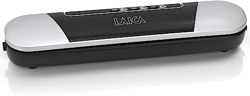 LAICA Food Vacuum Sealer Machine VT3205 - The Compact & Portable Solution - Automatic with Integrated Cutter & Magnetic Base - Adjustable Pressure for Delicate Foods - With Bags