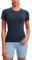 CRZ YOGA Women's Seamless Sports T Shirts Breathable Short Sleeve Top Active Gym Running Fitness T-Shirt Twilight Blue 12