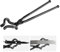 VEVOR Schmiedezange, 463 x 78 x 52,3 mm Z-V-Bit-Schmiedezange 96 ± 5° Maximaler Backenwinkel, Z-V-Bit-Zange aus Kohlenstoffstahl, 10,4 mm Max. Backenstärke