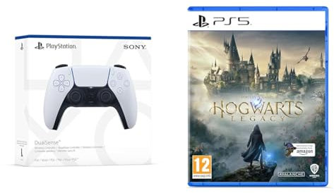 Playstation 5 DualSense Wireless Controller & Hogwarts Legacy PS5 (Amazon Exclusive)