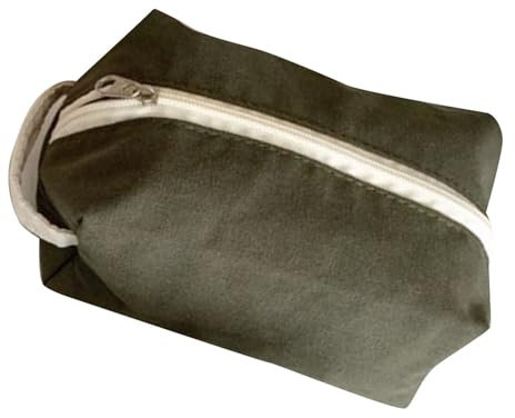 Canvas-Make-up-Taschen, Tragbare Canvas-Kosmetiktaschen mit Reißverschluss für Kopfhörer für Ausflüge