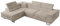 BROMARKT - Ecksofa mit Schlaffunktion - 275x202 cm - Wohnlandschaft L-Form mit Bettkasten, Relaxfunktion - Big Sofa, Eckcouch, Sofa 3 Sitzer, L Couch, Schlafsofa, XXL - Links, Dunkelbeige Cord Poso