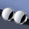 2 Pcs Auto Toter-Winkel-Spiegel für BMW X5 X5M E53 E70 F15 G05 F95 25i, 360° Drehbar Weitwinkelspiegel Auto Zubehör,B-Silver