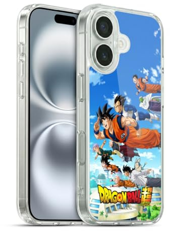 Head Case Designs Offizielle Dragon Ball Super Gruppe Universe Survival Arc Gelhülle [Militärischer Schutzgrad] Kompatibel Mit Apple iPhone 16 Und Kompatibel Mit MagSafe