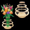Vaso per fiori Lego, vaso ad anello galleggiante per bouquet di fiori Lego, espositore per rose Lego, fiori di ciliegio, girasole, tulipani, narcisi, loto, regalo per gli amanti dei fiori Lego