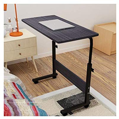 Höhenverstellbarer Überbetttisch mit Rollen für Home Office, mobiler Schreibtisch mit beweglichem Computer-Arbeitsplatz für Laptop, ideal für Computer-Arbeitsplätze