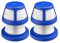 ECWRWWGI Ersatz-Hepa-Filter, kompatibel mit Anker Eufy HomeVac H11 Pure Akku-Handstaubsauger-Teilen(4pcs)