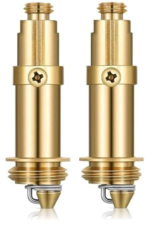 TPZORJX 2PCS tapon lavabo,tapon lavabo click clack,Perno Válvula de Desagüe, Desagüe de Lavabo Tornillo de Tapón, Fregaderos Pop Up Válvulas de Latón, Válvula Pop-Up de Cobre Pop-up(M16)
