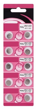 Chenxi Studio Pack Of 10pc/20pc AG7 LR927 Batteries AG7 LR927 Alkaline Button Cell Batteries For Watches, Calculators, Mini Lights
