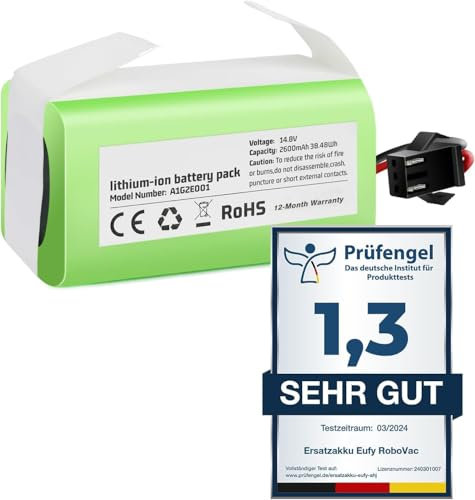 14.4V 2600mAh Replacement Battery for Proscenic 850T, IKOHS S15, Bagotte BG600 BG600 Max BG700, Deebot Ecovacs N79 N79S 600 605, Ultenic D5 D5pro D5s Pro, RoboVac 11 11S 11S Max G10 G20 G30