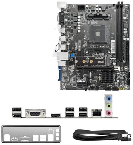 JGHFReW Placa Base A520M para CPU Ryzen R3 R5 R7 3000 4000 5000 Series AM4 Compatible con M.2 NVME Placa Base Compatible con DDR4 de Doble Canal