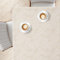 KP HOME Tischdecke Abwaschbar 200x140 cm, Rechteckig PVC Tischdecke, Pflegeleicht & Wasserfest, Beige Abwischbare Wachstuchtischdecke mit Leinenoptik – Für Innen- und Außenbereich, Weiße Farnblätter