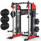 Sportstech SXM200 Smith Machine für Zuhause, Power Rack mit Kabelzug, Klimmzug, Langhantelstange, Bench Press, Multipresse, 140kg Trainingsgewicht, Kraftstation inkl. Griffe, Multifunktional, Home Gym