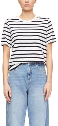 Comma Damen Gestreiftes T-Shirt Hemd