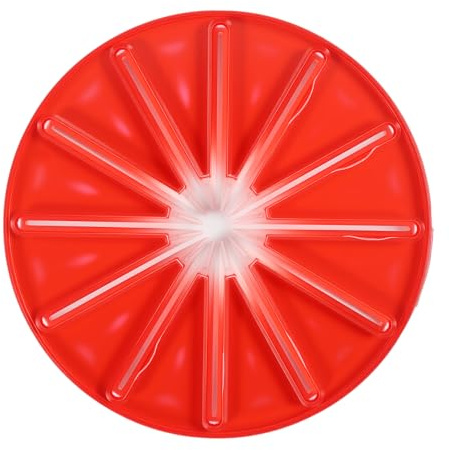 Stand Mixer Whisk Scraper Splash Guard, Round Mixing Bowl Wiper Baffle for 6 Wire Whisk, ABS TPR Anti Splatter Accessory Compatible with Kitchenaid Stand Mixer Kitchen Aid Accessories, Red