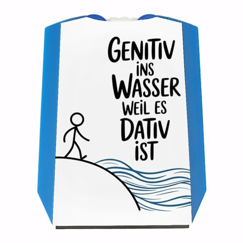 speecheese Parkscheibe Genitiv ins Wasser Weil es Dativ ist Grammatik Witz | lustiger mit Spruch