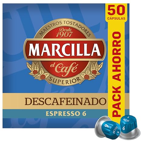 Marcilla Café Descafeinado | 50 Cápsulas