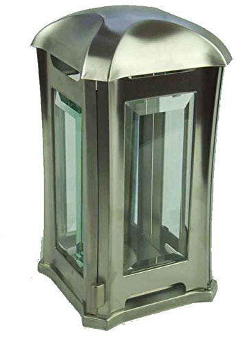 designgrab AEL5 Grablampe Venezia aus Edelstahl, Silber, 13 x 13 x 24 cm