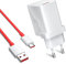 iMangoo pour OnePlus 13 Chargeur, Dash Chargeur 5V 6A et Câble de Chargement de Bord 1m USB Type C Charger vérificateur pour OnePlus Nord 4 3 CE 4 Lite N10 N100 Nord 8Pro 8 7T Pro 7T 7Pro 7 6T 6 5T 5