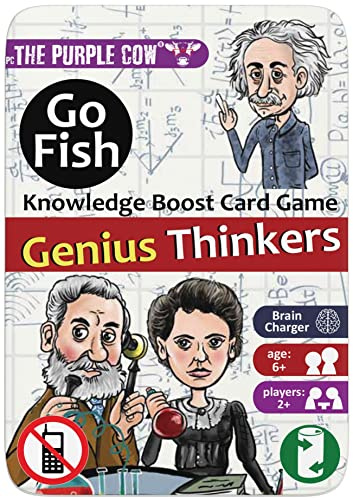 The Purple Cow's Go Fish! - Genius Thinkers - The Classic Card Game with a General Knowledge Boost for Kids & Families Ages 6+