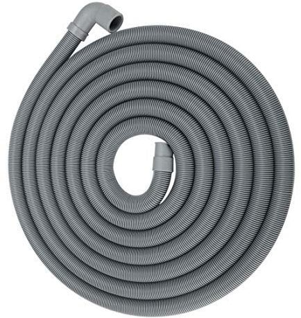 N/A 16 Feet 90 Degree Right Angle Washing Machine Elbow Extension Hose Hose Washing Machine Portable Dishwasher Discharge Drain Hose Replacement