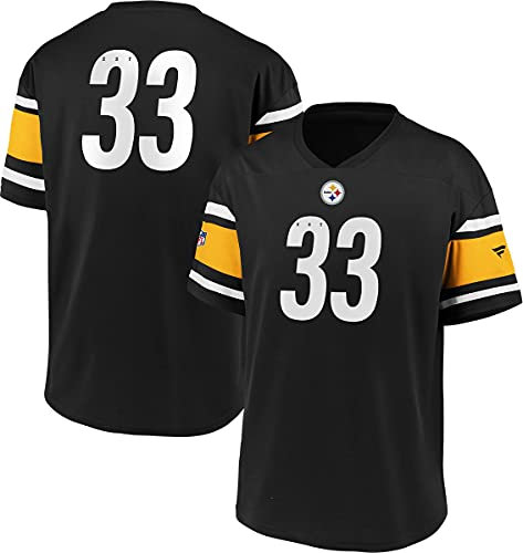 Fanatics NFL Pittsburgh Steelers Trikot Shirt Iconic Franchise Poly Mesh Supporters Jersey (L)