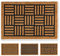 Carpido Fußmatte Kokos Gitter Design – Sauberlauf 40x60 cm – Türmatte Innen Bereich – antibakterielle Eingangsmatte – Kokosmatte mit Gummi – handgefertigt