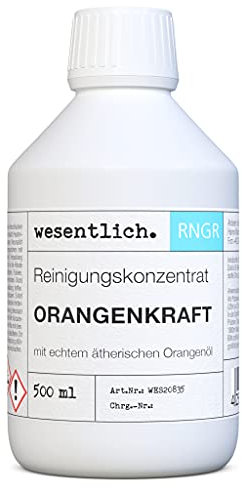 wesentlich. Orangenreiniger - 500ml Konzentrat mit echtem ätherischen Orangenöl