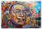 Portrait abstrait de Salvador Dali Graffiti Art Toile Peinture Affiches Imprime Street Wall Art Photos pour La Décoration Intérieure 60x80cm (24x32in) Sans Cadre
