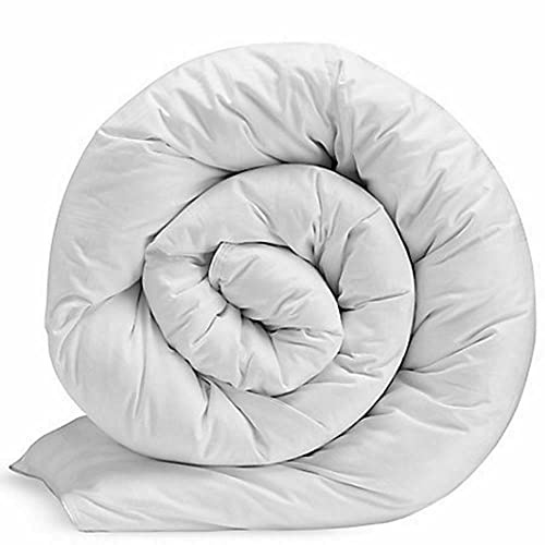 EXQUIZIT HOME® Luxury Super Soft Polyester Quilt Duvet All Seasons for Winter & Summer, Hotel Quality, Comfortable, Breathable, Hypoallergenic, Washable (9 TOG SIZE: Single)