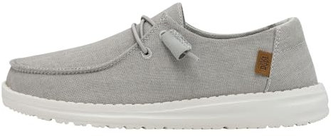 HEYDUDE - Damen FAT0412 Wendy Chambray Schuhe, Hellgrau,39 EU