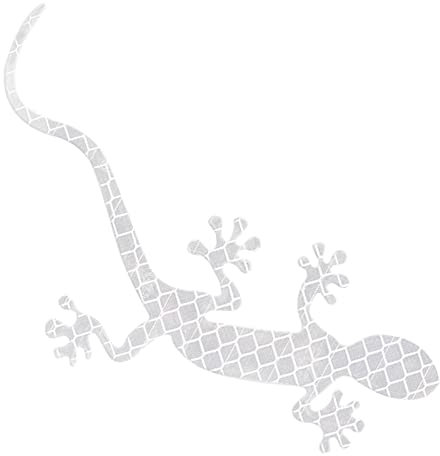 Dous Auto-Gecko-Aufkleber, Autoaufkleber Gecko für The Scratch | Nachtfahrten Warnung Gecko Streifen Lichtreflektor Sicherheitswarnzeichen Autos Auto Exterieur Zubehör für Auto SUV