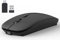Mouse wireless da 2,4 GHz con ricevitore USB per computer portatile, mouse wireless ricaricabile, compatibile con Apple MacBook air/pro, iPad, Mac, Chromebook, PC, con adattatore USB C (nero)