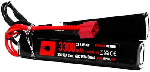 NUPROL Power - 7.4v LiPo 3300mAh 2S Deans [Rate 30C @ 99A] [Burst 60C @ 198A] - Nunchuck