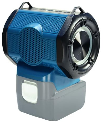 JANRI Tragbarer Bluetooth-Lautsprecher, kompatibel mit Makita LXT 18 V Akku. Geeignet für Baustelle, Outdoor, Camping, Party, Zuhause, Geschenk für Frauen, mit USB Typ-C, Grün