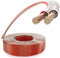 Poppstar 30m 2x2,5 mm² Cable altavoces hifi (puro cobre libre de oxígeno OFC 99,99%, cubierta de PVC transparente) speaker cable 30m