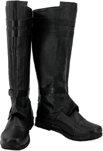 Lixinya Anakin Skywalk Kylo Ren Wan Anime Cosplay Stivali Lunghi Scarpe Stivali Stivali Cosplay Stivali Kenobi Manda Wars Scarpe Uomo, Anakin 2, 40 EU