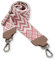 BRISE Taschengurt für Damen & Herren, 5cm Breiter Schultergurt, Verstellbarer 80-130 cm Taschenriemen aus Polyesterstoff und Leder, Stylischer Riemen mit 360 Drehbarer Kopf (Zickzack - Rose)