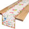 Tischläufer Geburtstag Birthday Alles Gute zum Tischläufer Ballon Geschenkbox Feiern Tischläufer Frühling Sommer Buntes Band Tischläufer Feiertag Essen Geburtstag Tischdecke Dekoration 40x140cm