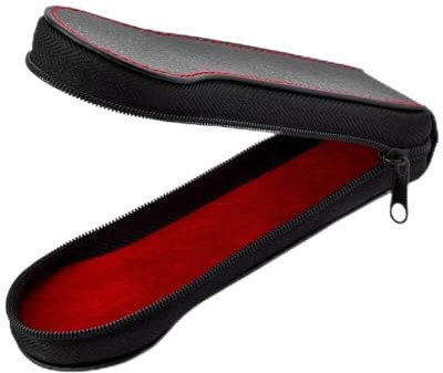 Strela Uhrenbox Uhrenetui Reiseetui für 1 Uhr und 2 Uhren Rot Grau Braun Weiß Croco-Prägung aus Kunst Leder