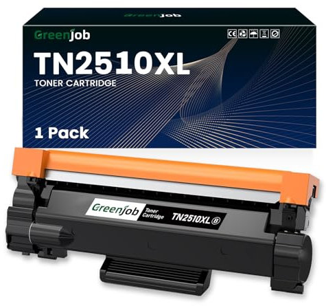 Greenjob TN2510XL Toner Kompatibel für Brother TN2510 TN-2510XL Toner Schwarz für Brother HL-L2400DW HL-L2400DWE DCP-L2620DW DCP-L2627DW MFC-L2800DW MFC-L2827DW MFC-L2835DW MFC-L2860DW MFC-L2860DWE