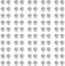 AVYRING 100 Stück Piercing Kugeln, Silber Edelstahl Ersatz Lippen Labret Rook Zungen Bauchnabel Barbell Septum Kugel Set für 16G 1,2mm Gewinde Piercing Schmuck 3mm