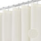 FIISAYL Waffel Duschvorhang Shower Curtains mit Magnet Waschbar Textil Polyester Stoff Bad Vorhang mit 12 Duschvorhangringe Wasserdicht für Dusche und Badewanne 183 x 198 cm(Creme)