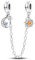 Parmuz 925 Sterling Silber Sicherheitsketten Anhänger Clip-Charm-Perlen für Armband Love Butterfly Evil Eye Stopper Spacer Charm für Frau Schmuck Geschenk